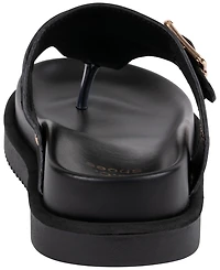 Gc Shoes Women's Buckle Detail Slip-On Flat Sandals