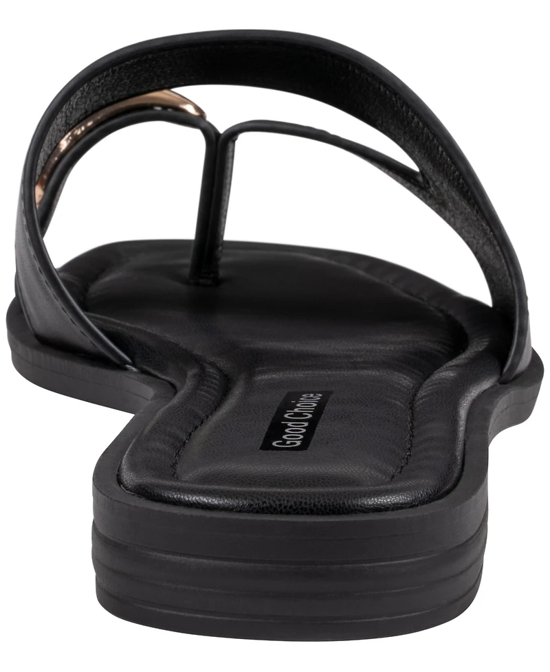 Gc Shoes Women's Square Toe Flat Sandals