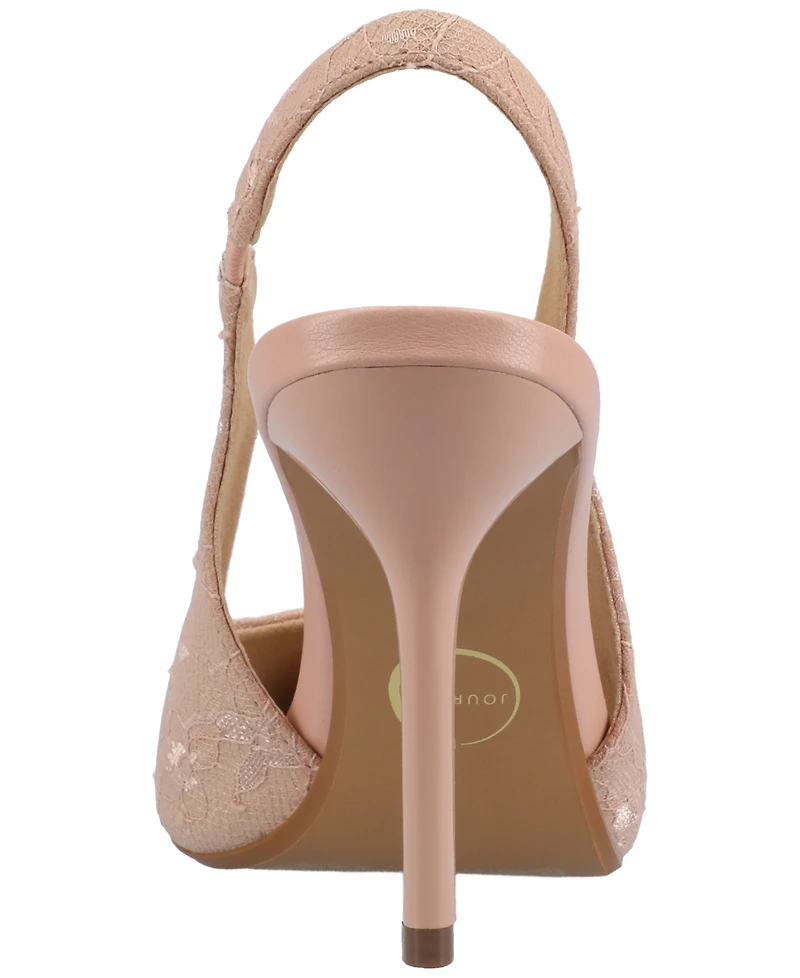 Journee Collection Women's Elenney Pointed Toe Slingback Pumps