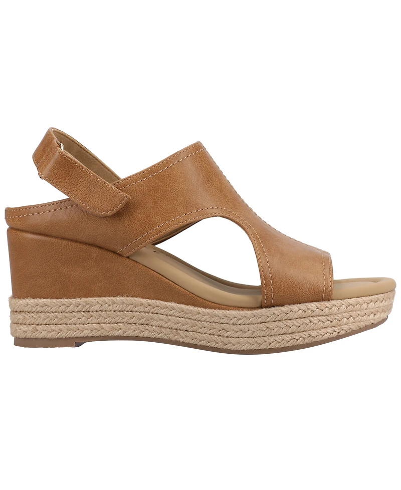 Journee Collection Women's Rayleigh Espadrille Wedge Sandals