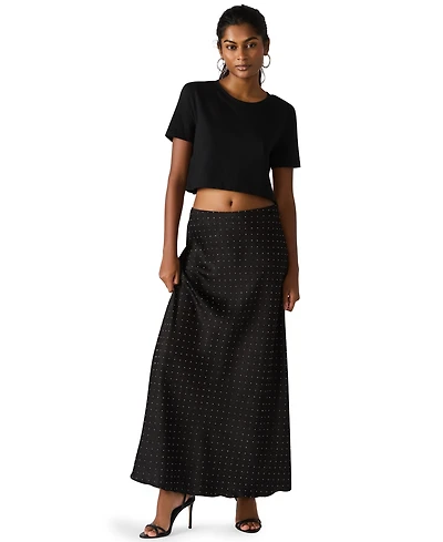 Steve Madden Women's Jeanie A-Line Maxi Skirt