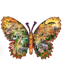 SunsOut African Butterfly 1000 piece Jigsaw Puzzle for Adults Special Shape