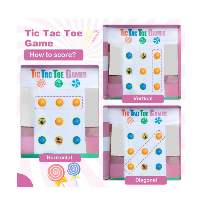 Inflatable Candy Water Park for Kids with Slide Splash Pool and Bouncy Play Zones