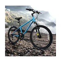 Kids Mountain Bike with Suspension Fork Six Speed Drivetrain and Dual V Brakes