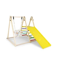 Hongge 4 in 1 Indoor Jungle Gym with Baby Swing and Ramp