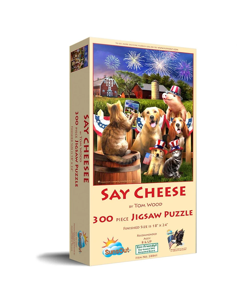 SunsOut Say Cheese 300 piece Jigsaw Puzzle for Adults Fourth of July