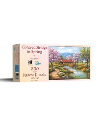 SunsOut Covered Bridge in Spring 300 piece Jigsaw Puzzle for Adults