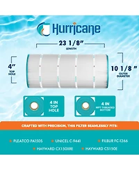 Hurricane Filters HF9441-01 Advanced Pool and Spa Cartridge Filter Replacement