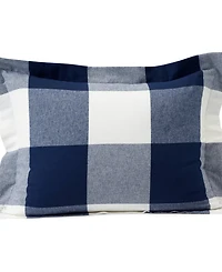 Lands' End Comfy Super Soft Cotton Flannel Plaid Pillow Sham