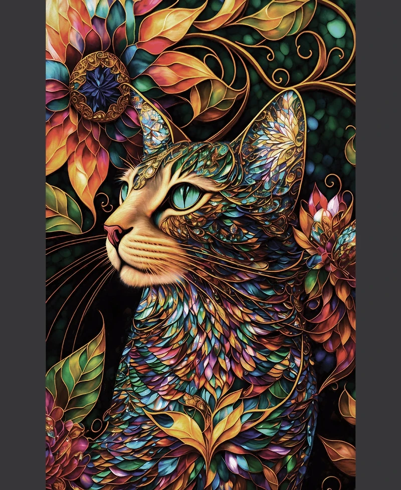 SunsOut A Happy Cat 550 piece Jigsaw Puzzle for Adults
