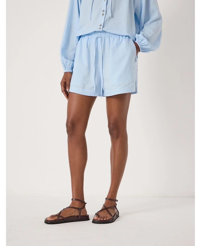 Hush Women's Ernie Gathered Linen Beach Short