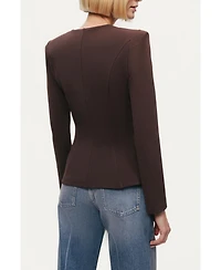 Nocturne Women's Zip-Front Structured Top