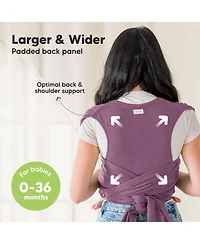 KeaBabies D-Lite Baby Wrap Carrier, Adjustable Sling, Newborn, Infant, Toddler 7-44lbs