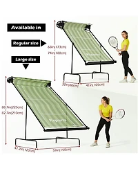 Ksports Racket Sports Indoor Outdoor Tennis Rebounder Net with Carry Bag, Green