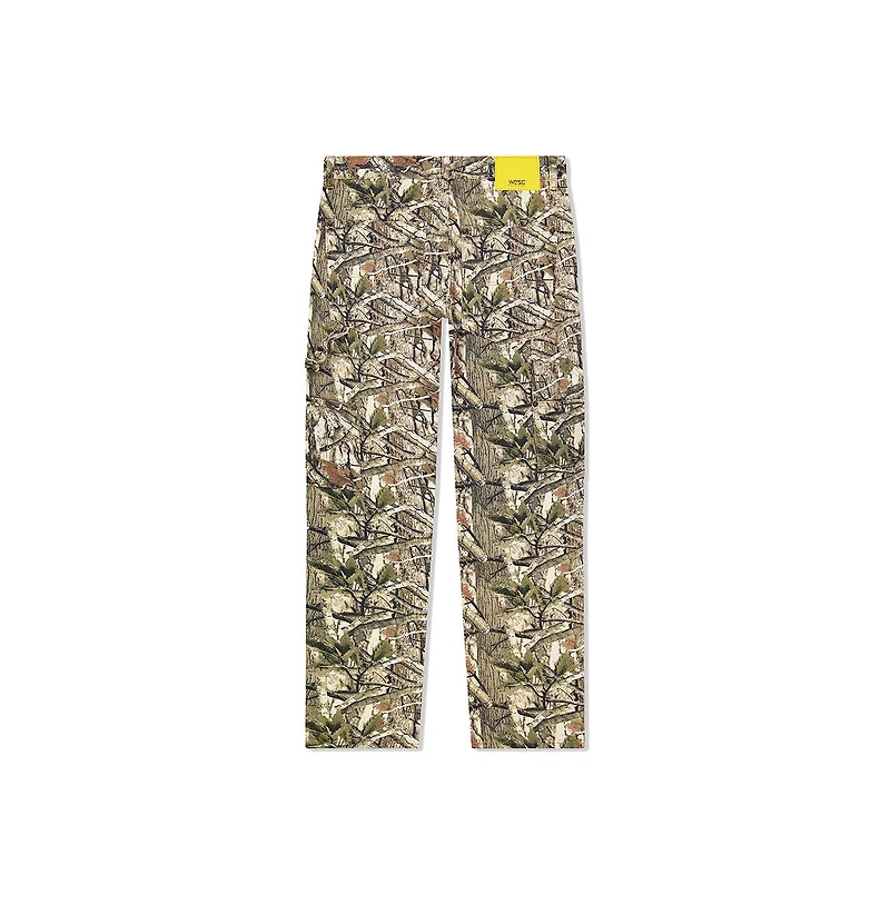 WeSC Men's Carpenter Pant Forest Camo