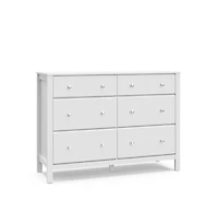 Storkcraft Horizon 6 Drawer Dresser (White)