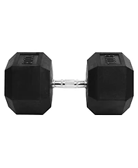 Signature Fitness Hex Single Dumbbell Weight Training Workout Equipment, 100 lb