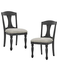 Streamdale Furniture Mid-Century Modern Upholstered Dining Chairs (Set of 2) for Kitchen, Living Room