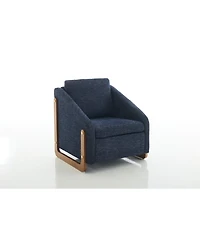 Streamdale Furniture Elegant Modern Chenille Armchair with Wooden Frame and Cushioned Comfort