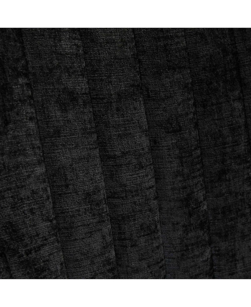 Streamdale Furniture Chenille Dining Chairs Set of 2 Black