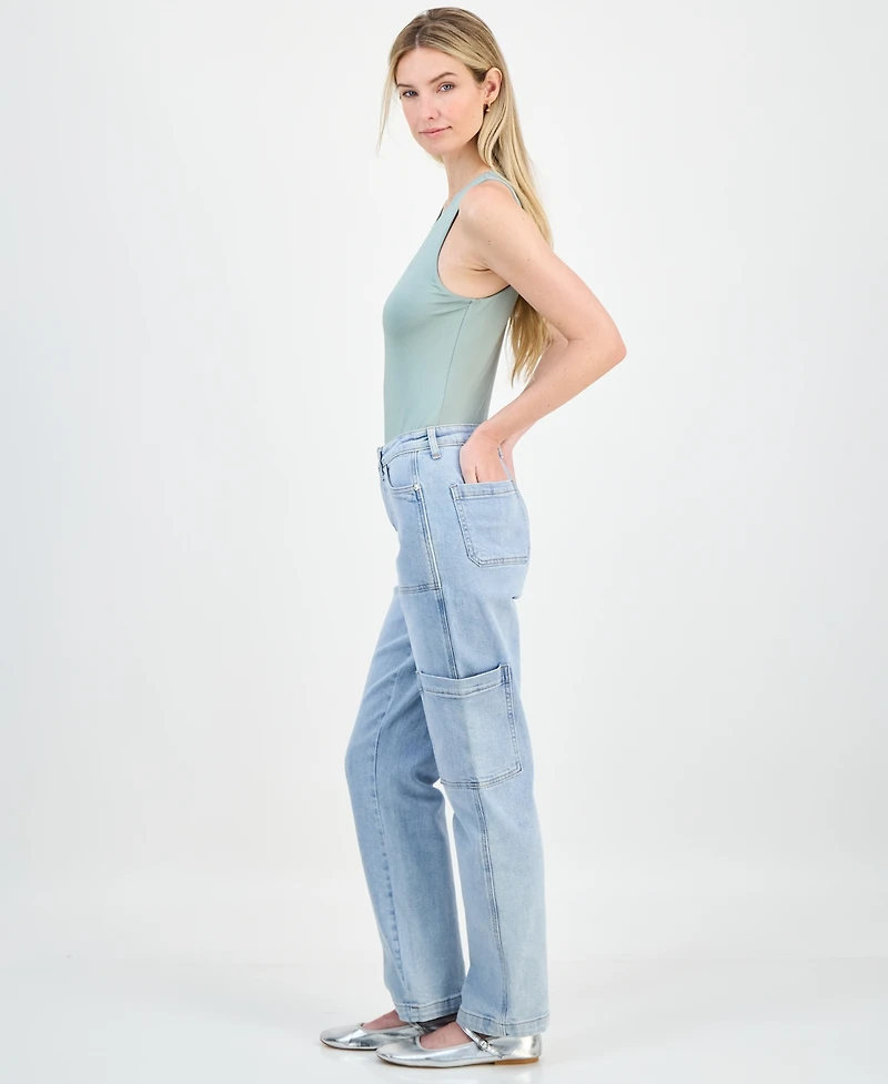 And Now This Women's High Rise Utility Denim Jeans