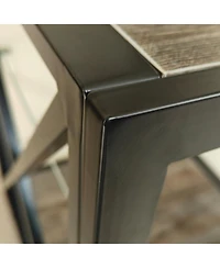 Streamdale Furniture Modern End Table Nightstand - Glass & Wood