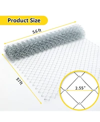 Streamdale Furniture Farm Fence 5.6ft x 57ft Galvanized Field Wire