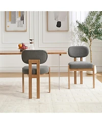 Streamdale Furniture Modern Fabric Upholstered Dining Chairs