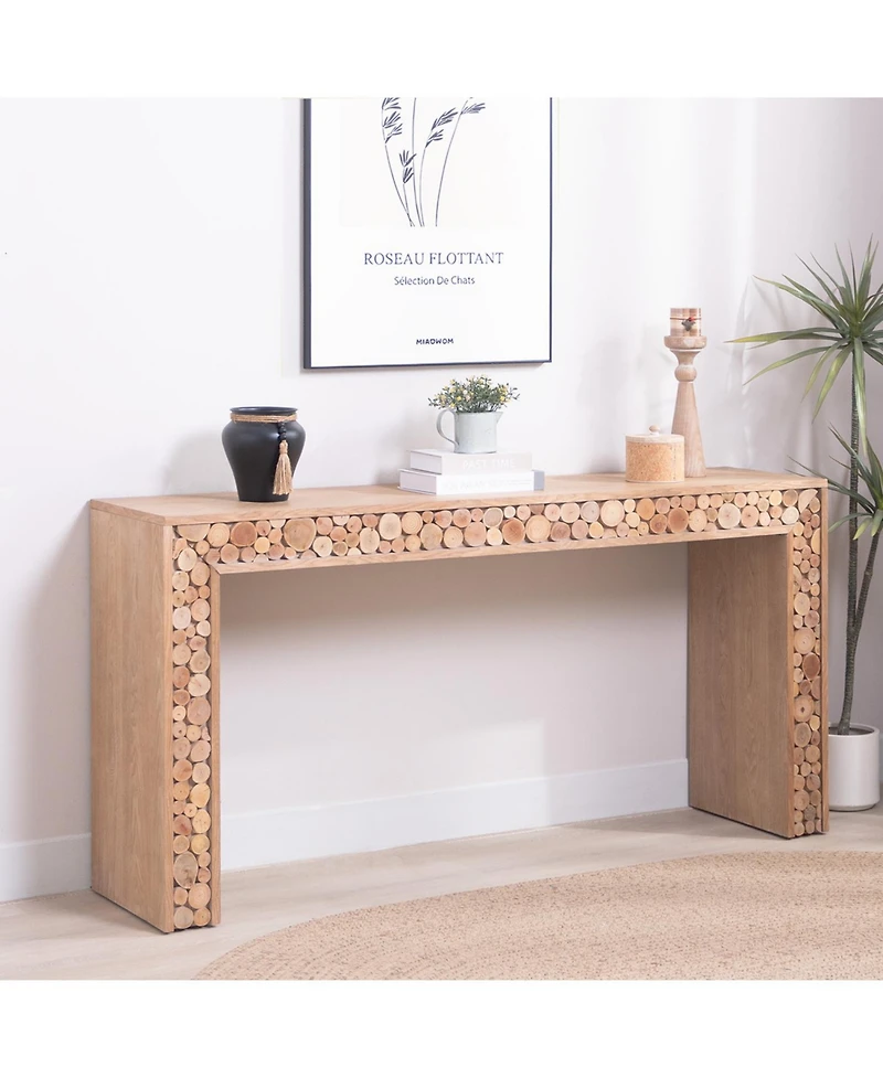 Streamdale Rustic Wood Console Table - 62" Entryway/Sofa Table