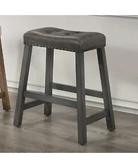 Streamdale Furniture Rustic Backless Counter Stool Set of 2