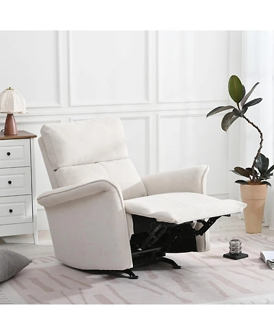 Streamdale Furniture Fabric Rocker Recliner Chair - Gray