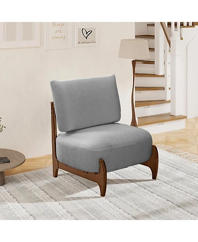 Streamdale Furniture Modern Solid Wood Leisure Chair