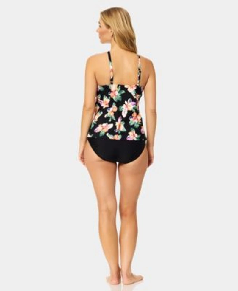 Island Escape Womens Cali Tankini Top Macys Exclusive Bottoms
