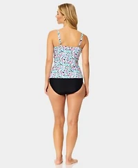 Island Escape Womens Gemini Underwire V Neck Tankini Top Bottoms