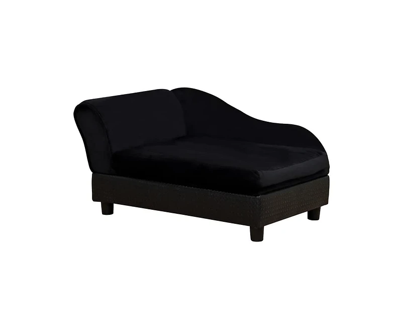 Zeus & Ruta Black Small Cat Sofa with Storage
