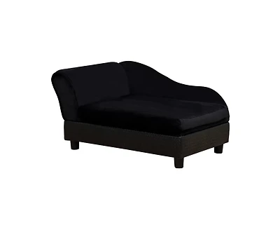 Zeus & Ruta Black Small Cat Sofa with Storage