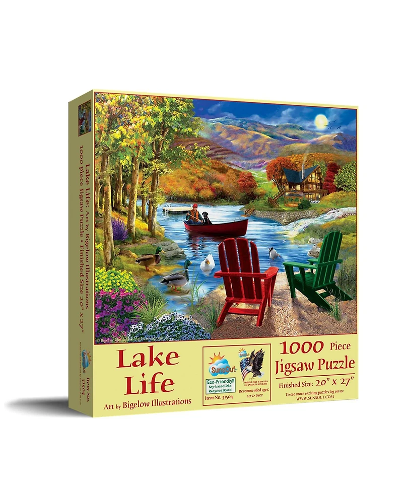 SunsOut Lake Life 1000 piece Jigsaw Puzzle for Adults