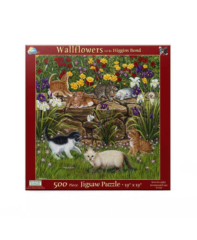 SunsOut Wall Flowers 500 piece Jigsaw Puzzle for Adults