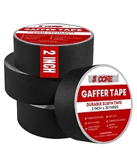 5 Core Gaffers Tape 2" 30 Yards 4Pcs No Residue Water Resistant Matte Heavy Duty