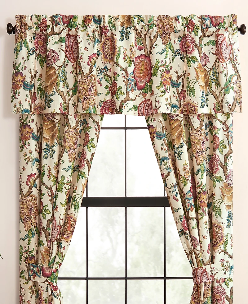 Rose Tree Bronte Floral Tailored Drapery Panel Set, 50" x 84"