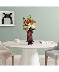 Danya B Sylvan Nodular Glass Grape Purple Tabletop Vase