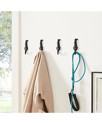 Danya B 4 Piece Dog Wagging Tail Decorative Wall Hook Set