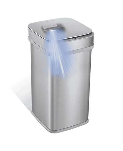 Ninestars Nova² Uv Odor Neutralizing Smart Kitchen Trash Can 13 Gallon Squared