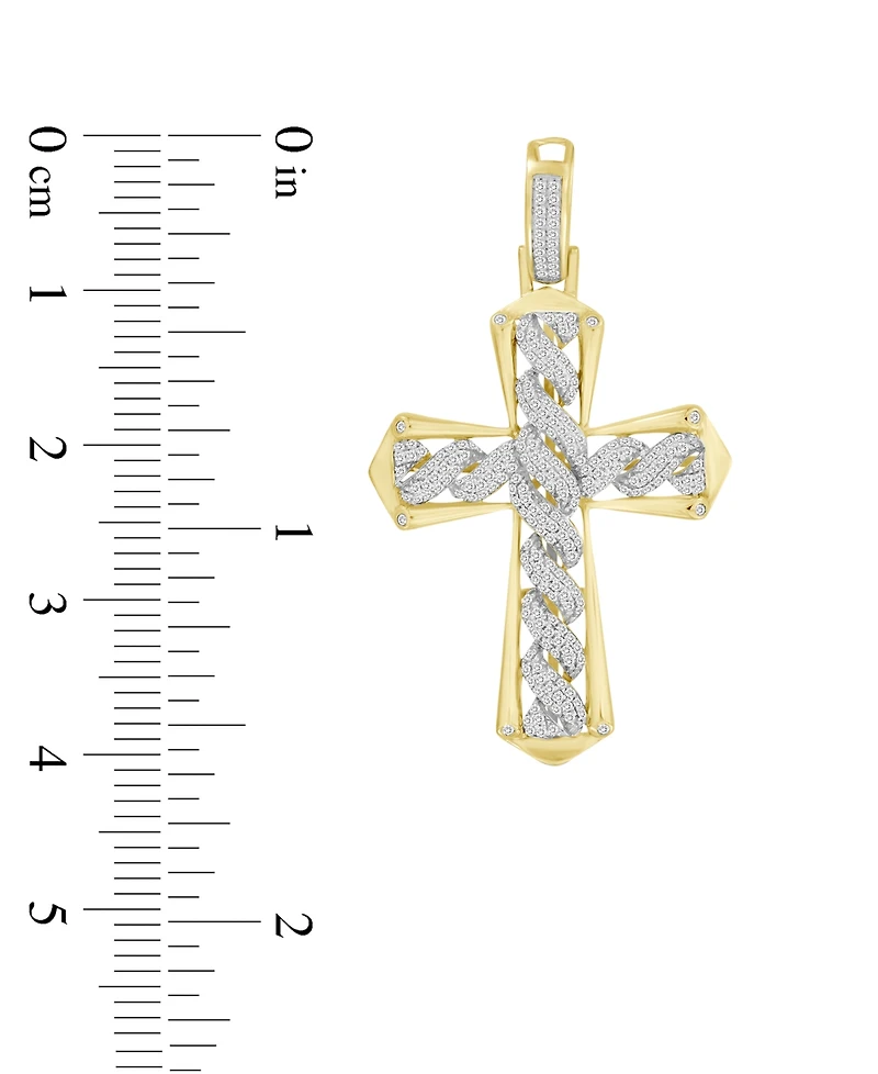 Macy's Men's Diamond Charm (1/2 ct. t.w.) in 10k Yellow Gold