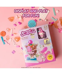 Hamee Sanrio Hello Kitty and Friends Summer Wunderland Mini Cute Water Theme Park Building Block Set Fan Gift, Party Favor, Collectible Toy