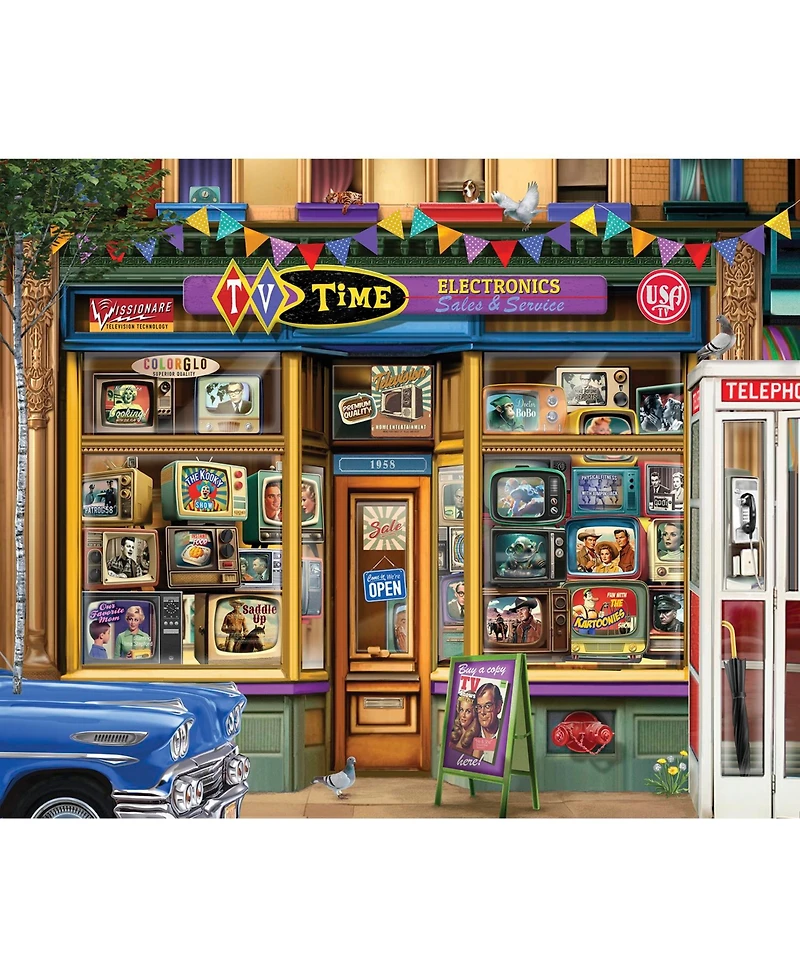 SunsOut Tv Time 1000 piece Jigsaw Puzzle for Adults