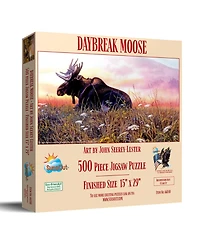 SunsOut Daybreak Moose 500 piece Jigsaw Puzzle for Adults