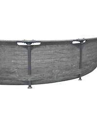 Bestway Steel Pro Max 12' x 30" Above Ground Outdoor Swimming Pool Set, Gray