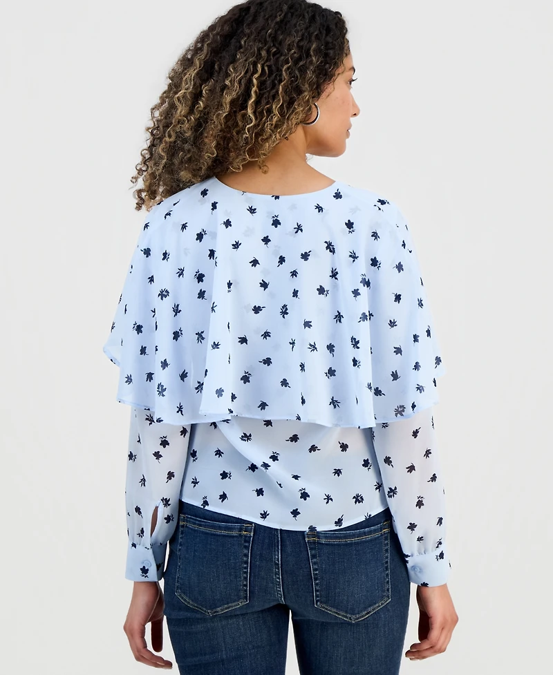 I.n.c. International Concepts Petite Capelet Blouse, Macy's Exclusive