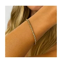 Hollywood Sensation Elegant Gold Rope Bracelet
